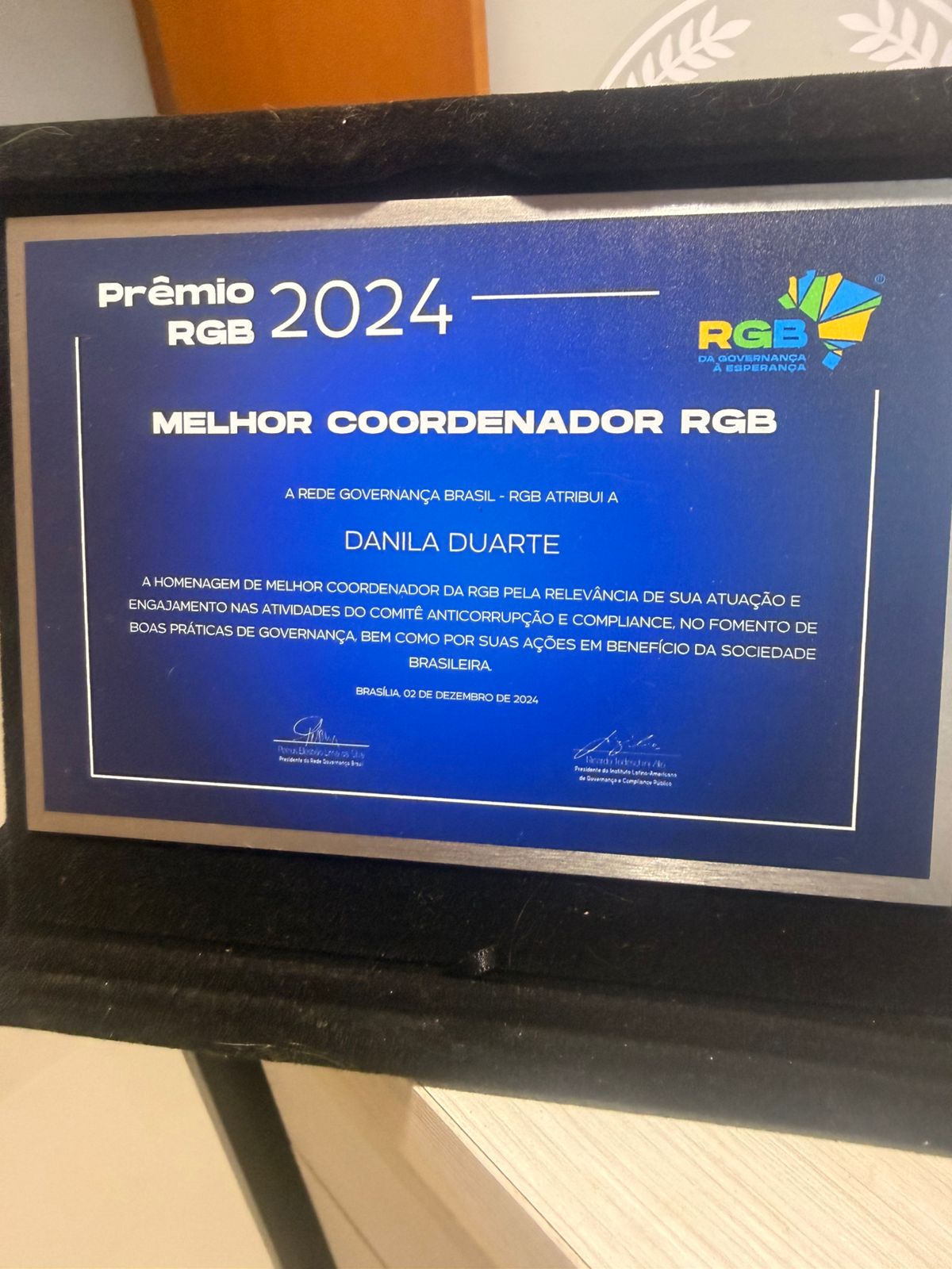 Prêmio RGB 2024 - Melhor Coordenadora RGB